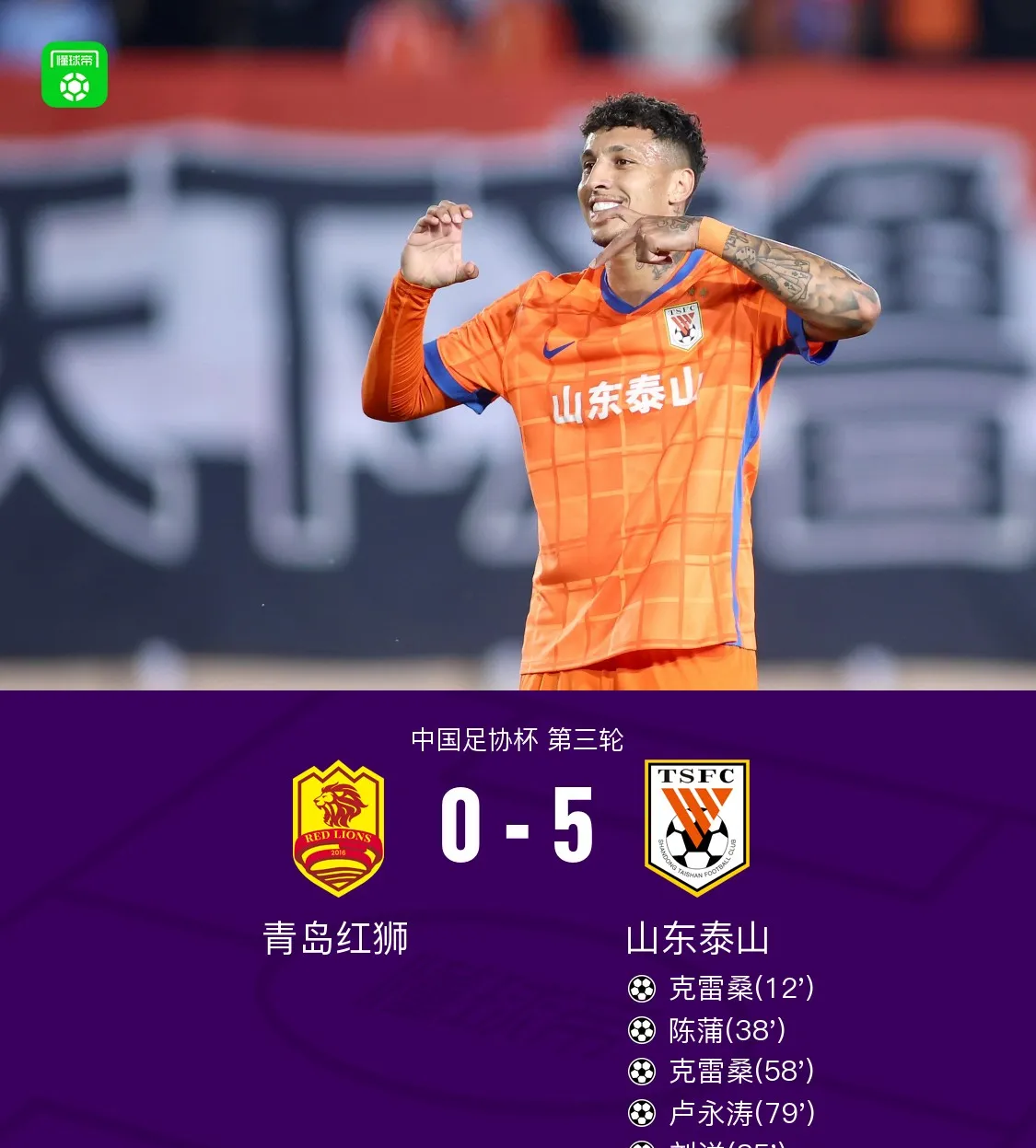  山东泰山外援孙准浩被禁足 